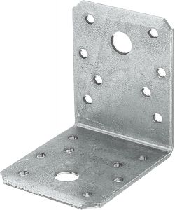 Alberts Connettore Angolare 70x70x55 mm Argento Set 50 Pezzi Acciaio Zincato