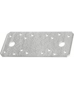 GAH-Alberts Connettore Piatto Argento 133x55mm Spessore 2,5mm 50pz