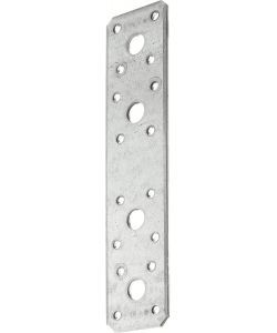 GAH-Alberts Connettore Piatto Argento 180x40x3 mm in Acciaio Zincato 50pz