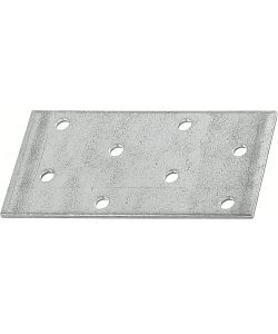 Alberts Connettore Piatto 80x40 mm Argento 25Pz Acciaio Zincato