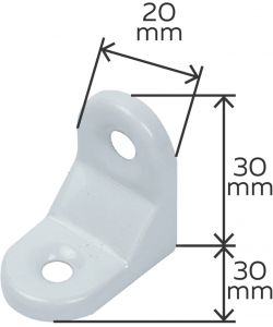 GAH-Alberts Angolare decorativo Acciaio 30x30x20 mm confezione 20 pz