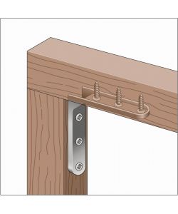 GAH-Alberts Angolare decorativo Acciaio 30x30x20 mm confezione 20 pz