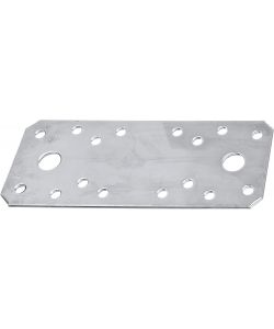 GAH-Alberts Connettore Piatto Argento 133x55mm in Acciaio Inox 50pz