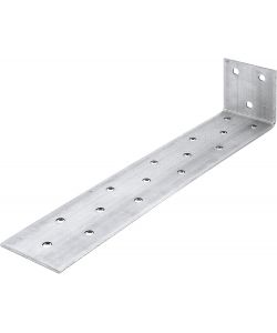 Ancoraggio per Calcestruzzo in Acciaio Piatto Argento 205x40 mm 10PZ
