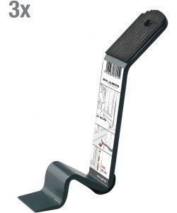GAH-Alberts Set alza-porte 3 pezzi antracite per porte interne