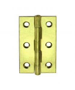 Cerniera stretta zincata gialla in acciaio 60x34 mm