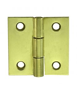 Cerniera quadra zincata gialla 50x50 mm in acciaio