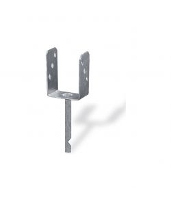 Supporto a 'U' per pali 71 x 50 x 200 x 150 mm.