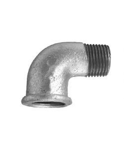 Angolo zincato a 90Gr. maschio - femmina 1/2'