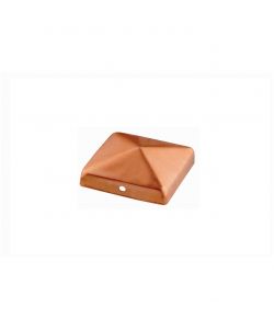 Copertura per pali a piramide in rame 70 x 70 mm.