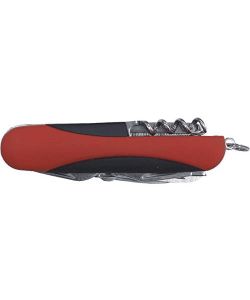 Conmetall Coltello Tascabile Multiuso 12 in 1 Colore Nero/Rosso/Silver