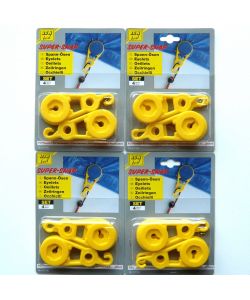 Occhielli Tensione Morsetto 16 Pezzi 12mm per Teloni - Fissaggio Rapido