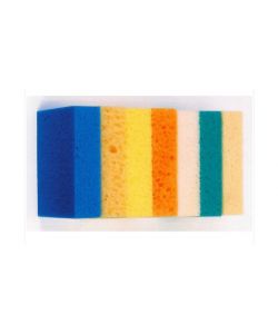 Masidef Set 7 Spugne Grandi Casa Colori Assortiti per WC - Pulizia Domestica