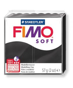 Pasta fimo soft 9 - 56 g nero