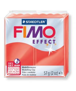 Pasta fimo soft effect 56 g rosso traslucido