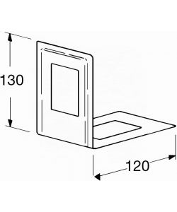 Element System Fermalibri in Metallo 120x130 mm Bianchi Set di 4