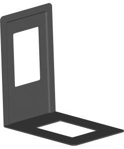 Masidef Fermalibri in Metallo Nero - Set di 4 Pezzi 120x130 mm