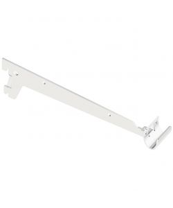 Reggimensola a 2 ganci per tubo ovale - 25 cm. - bianco