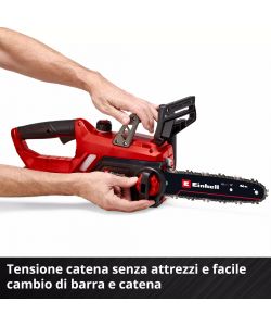 Einhell Elettrosega a Batteria GE-LC 18/25-1 Li 23 cm - Kit 3,0 Ah