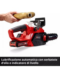 Einhell Elettrosega a Batteria GE-LC 18/25-1 Li 23 cm - Kit 3,0 Ah
