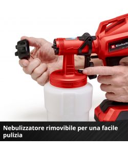 Einhell Pistola a Spruzzo a Batteria - Verniciatura Efficiente 800 ml
