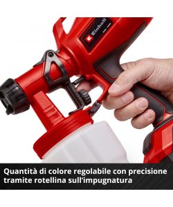 Einhell Pistola a Spruzzo a Batteria - Verniciatura Efficiente 800 ml