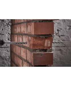 Wolfcraft Punta da Muro Lunga 14x400mm - Acciaio Sabbiato