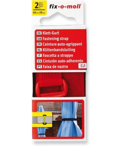 Cinghie di Trasporto Regolabili Rosse 60x20 mm Set 2 Pezzi