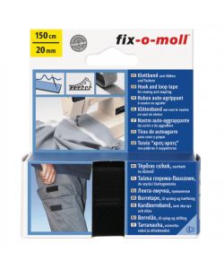 Nastro a Strappo Autogrip Poliammide Nero 150x20mm - 1 Pezzo