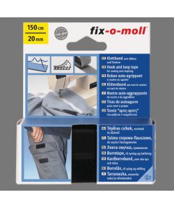 Nastro a Strappo Autogrip Poliammide Nero 150x20mm - 1 Pezzo
