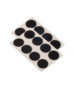 Masidef Punti Adesivi Nero d. 20mm 8 Pezzi Chiusura a Strappo Fai da Te