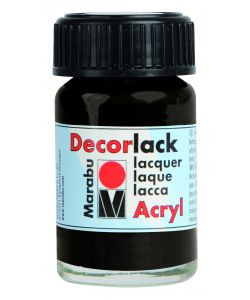 Decorlack Acryl Marabu 15 ml Nero