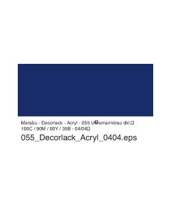 Decorlack Acryl Marabu 15 ml Blu Oltremare Scuro