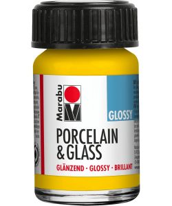 Marabu Vernice lucida per porcellana e vetro giallo sole 15 ml