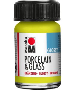 Marabu Vernice Lucida Porcellana e Vetro 15 ml Giallo Sole a Base d'Acqua