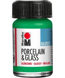 Marabu Vernice lucida verde per porcellana e vetro 15 ml a base d'acqua