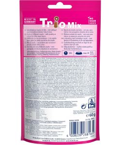 Vitakraft Snack Gatti Mix Pollame 60 g - Croccanti Anellini e Cuscini