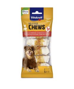 Vitakraft Ossi Nodati per Cani con Pollo 5 Pezzi 70g Snack Masticare