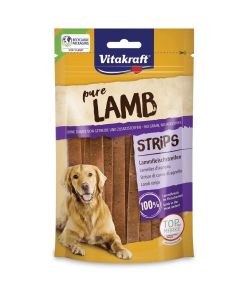 Vitakraft Snack Strisce di Carne di Agnello 80 g - Snack per Cani Adulti