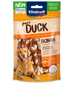 Vitakraft Snack per Cani DUCK Bonas Ossi al Calcio 80g Arancione