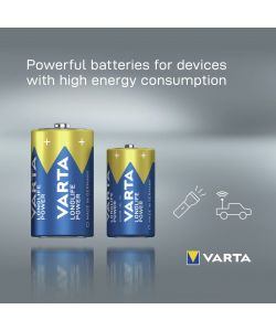 Varta Longlife Power Batterie C Mezza Torcia 1,5V - 2 pz