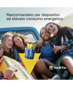 Varta Pile D Torcia Longlife Power Batterie Alcaline 1,5V - 2 pz