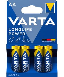 Varta Batterie AA Longlife Power 1,5V - Confezione 4 Pz