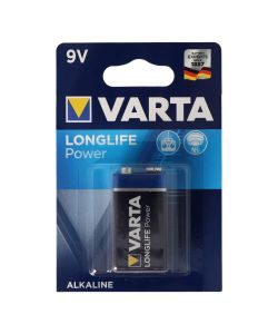 Varta Batteria 9V Transistor Longlife Power Pila Alcalina - 1pz