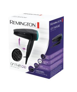Remington Asciugacapelli da viaggio pieghevole 2000 W nero