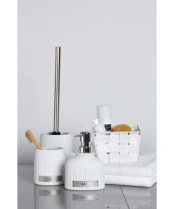 Wenko Cestino Bagno Adria Mini - Bianco - 14x9x14 cm