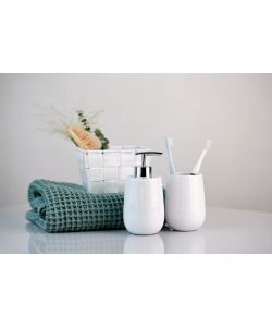 Wenko Cestino Bagno Adria Mini - Bianco - 14x9x14 cm