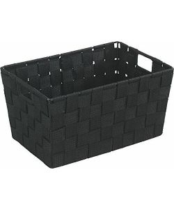Wenko Cestino da Bagno Adria S - Nero - 30x20x15 cm