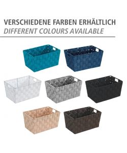 Wenko Cestino da Bagno Adria S - Nero - 30x20x15 cm