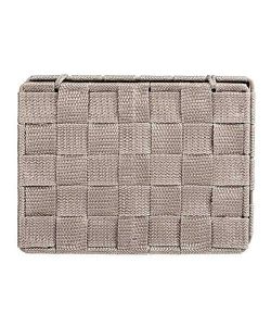 Wenko Cestino Bagno con Coperchio - Taupe - 19x10x14 cm